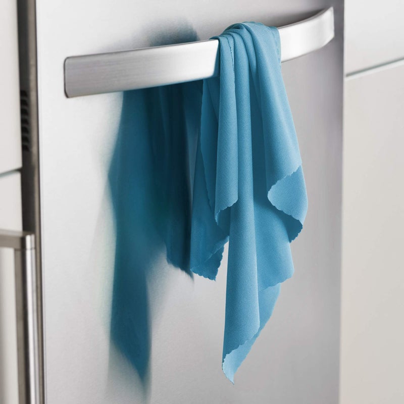 E-Cloth Glass & Polishing Cloth - Microfiber Cleaning Towel Cloth for Windows, Cars, Mirrors, Eyeglasses, & More, Streak Free Clean, Reusable & Machine Washable - Alaskan Blue (4 Pack) - Image 3