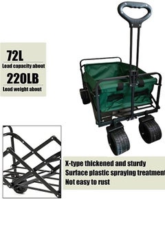 NKX Foldable Multifunctional Outdoor Wagon Shopping Cart  - Image 3