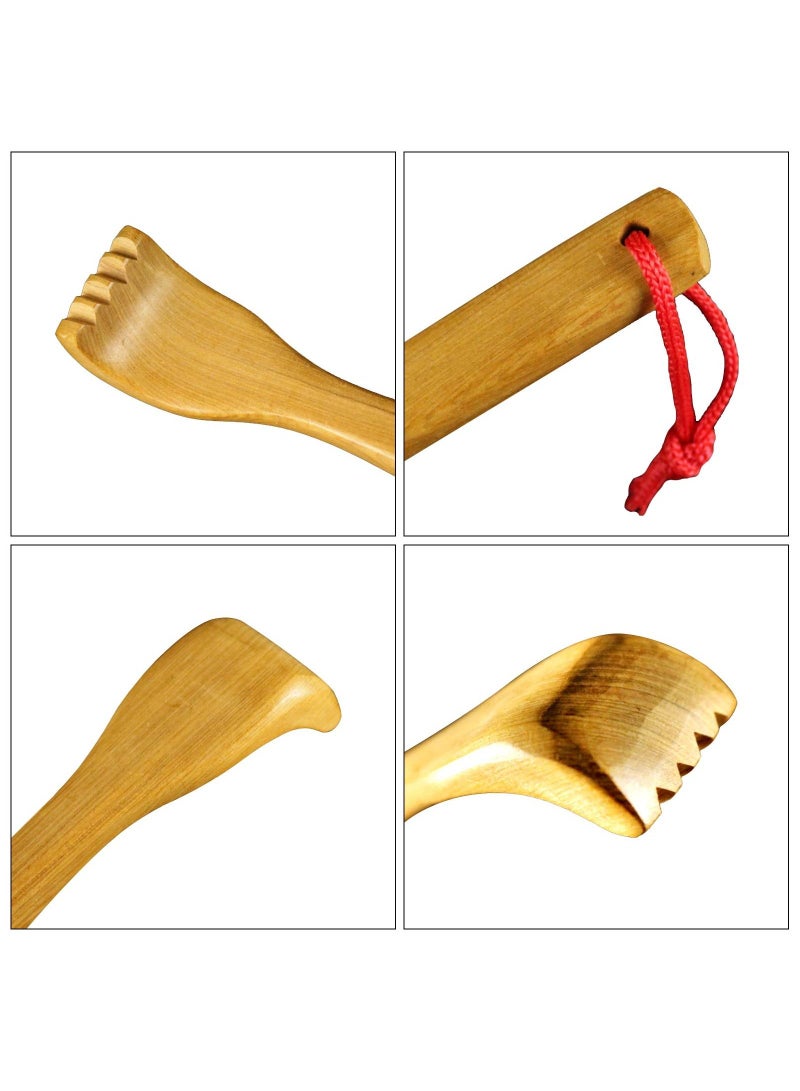 2Pcs Wooden Manual Back Scratchers Massager Long Scratcher for Body Relaxation Relieving Discomforts Itching - Image 2