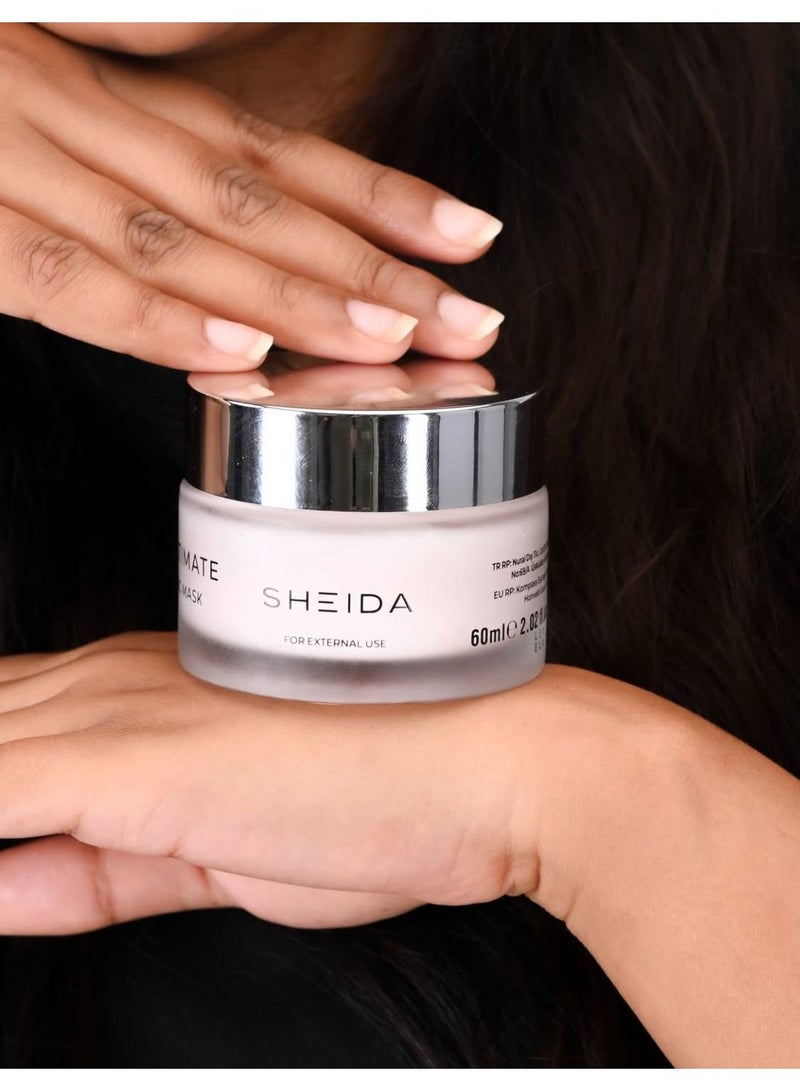 SHEIDA Ultimate Sleeping & Overnight Facial Mask | Collagen Hydrogel Mask for Anti-Aging, Pore Minimizing, Firming with Vitamin E & Hyaluronic Acid | Night Care Treatment for Face - 60ml - Image 2