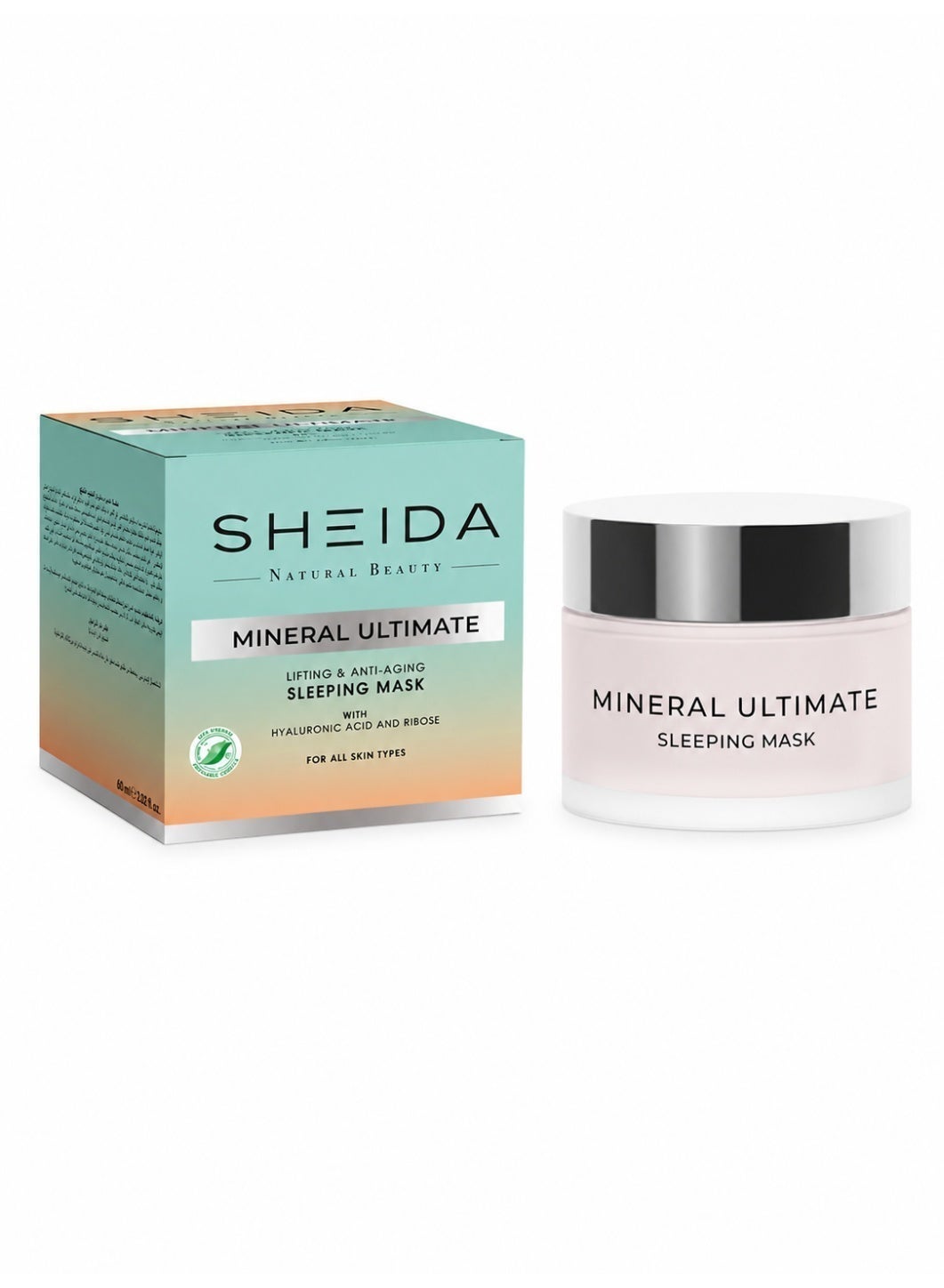 SHEIDA Ultimate Sleeping & Overnight Facial Mask | Collagen Hydrogel Mask for Anti-Aging, Pore Minimizing, Firming with Vitamin E & Hyaluronic Acid | Night Care Treatment for Face - 60ml