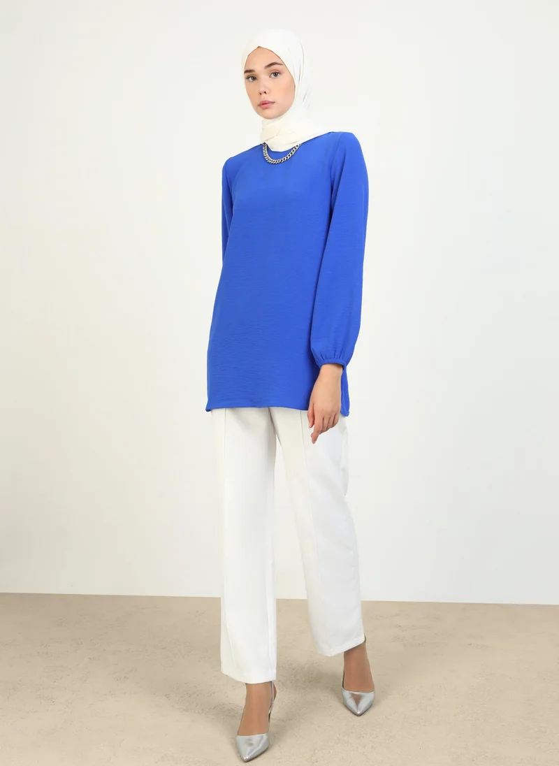 Refka by modanisa Blue - Blouses - Refka