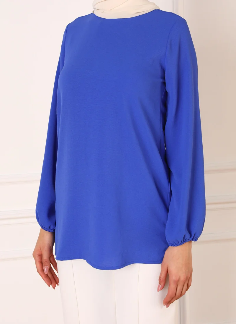 Refka by modanisa Blue - Blouses - Refka