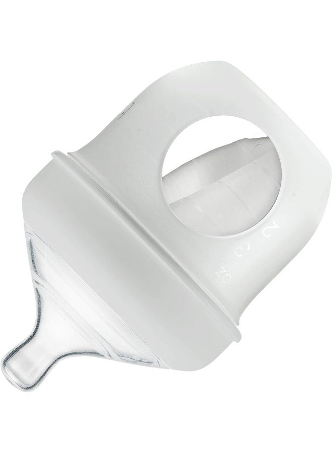 Boon NURSH Reusable Silicone Pouch Bottles, 4 Ounce (Gray) - Image 2