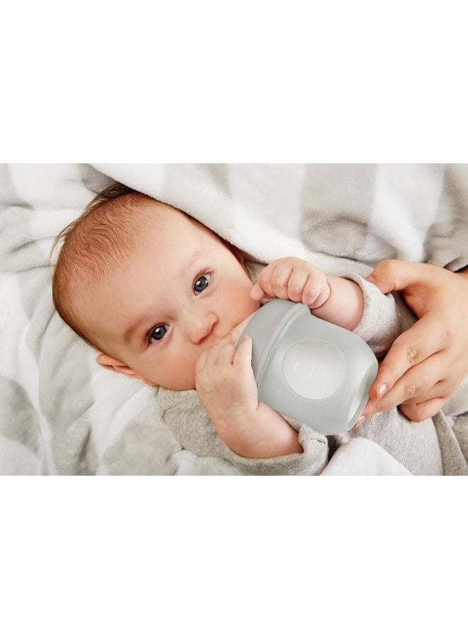 Boon NURSH Reusable Silicone Pouch Bottles, 4 Ounce (Gray) - Image 4