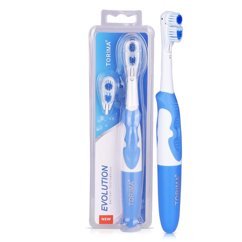 Torima Kid,Teen,Adult Rotating Electronic Toothbrush Electric Toothbrush With Extra Head (Multicolor) - Image 1