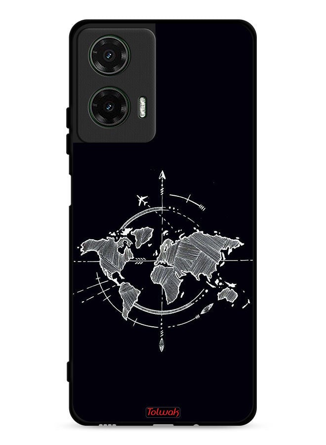 Tolwak Motorola Moto G35 5G Protective Case Cover Compass Art - Image 1