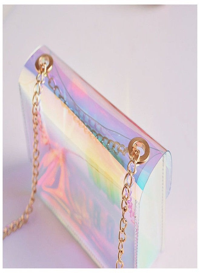 YAIRYANGTZE Mini Hologram Clear Cross Body Purse Shoulder Bag Handbag for Women (Style A) - Image 3