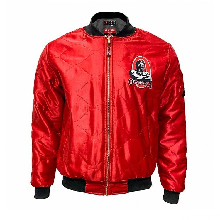 Olympia Olympiad Jacket Winter Plus Size Cotton-Padded Coat Sports Fitness Thickened Vertical Neck Embroidered Cotton-Padded Coat Zipper Jacket - Image 3