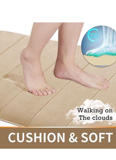 Reelyo Bathroom Mats Memory Foam Bath Rug Set 3 Piece Non-Slip Bath Mats, Absorbent Shaggy Rugs, Machine Wash, Perfect Plush Bathroom Rugs, BathCarpets Set,Bath Mats for Bathroom Home Decor Accessories  - Image 5