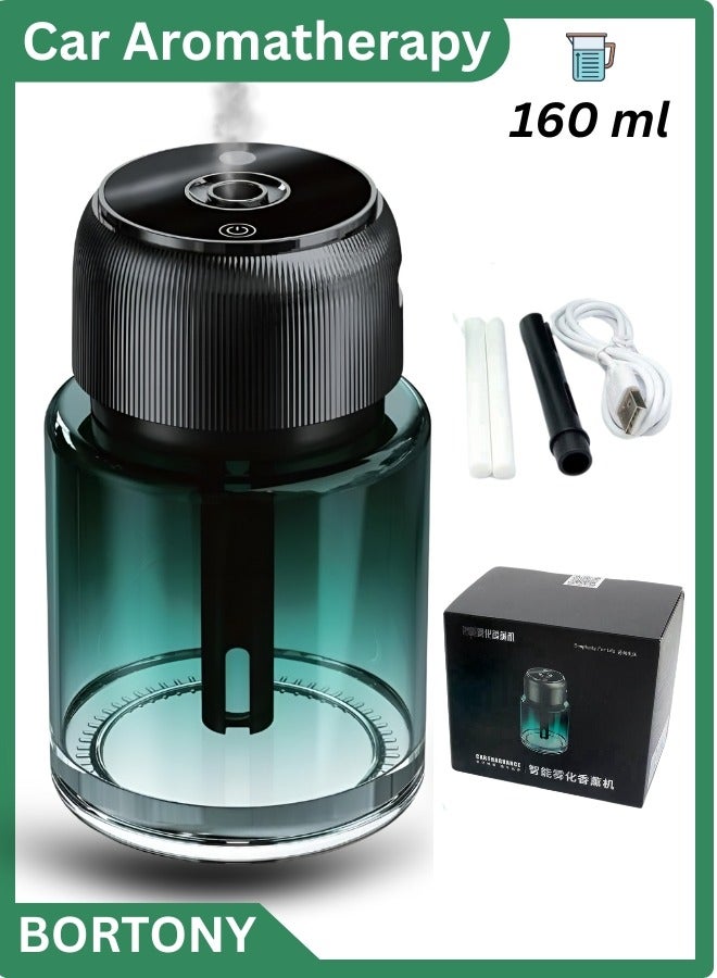 بورتوني موزع عطور السيارة الذكي معطر هواء معطر بالنجوم بسعة 160 مل، جهاز ذكي لتوزيع الروائح العلاجية، بخاخ عطر تلقائي للسيارة والمنزل والمكتب - Image 1