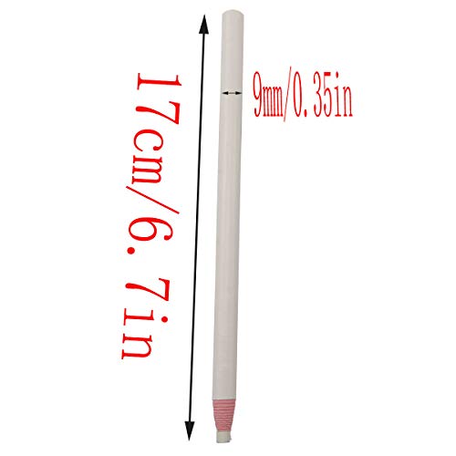 LQ Industrial Sewing Mark Pencil 4PCS White Invisible Erasable Fabric Pencils for Sewing Marking and Tracing Heat Erase Pen Fabric Chalk - Image 2