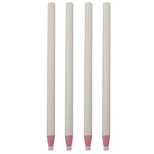 LQ Industrial Sewing Mark Pencil 4PCS White Invisible Erasable Fabric Pencils for Sewing Marking and Tracing Heat Erase Pen Fabric Chalk - Image 1