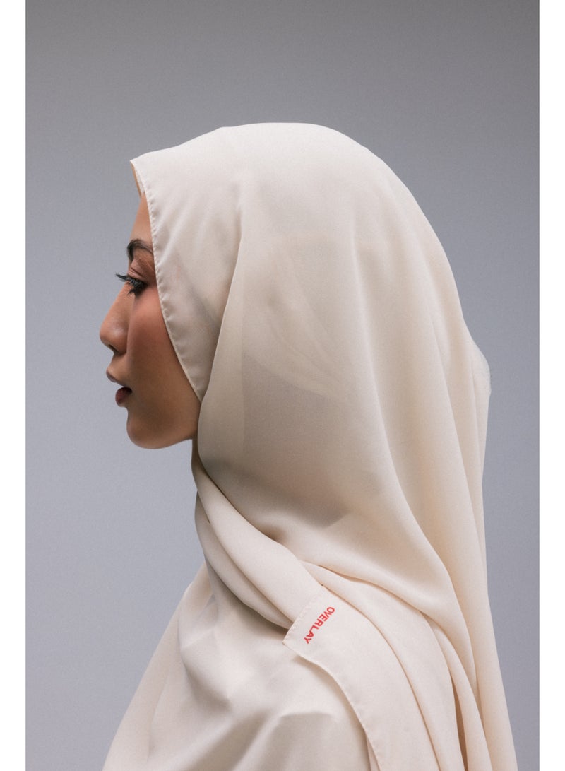 Overlay CHIFFON HEADSCARF - BEIGE - Image 3
