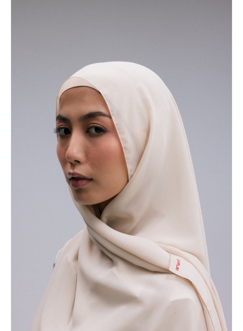 Overlay CHIFFON HEADSCARF - BEIGE - Image 2