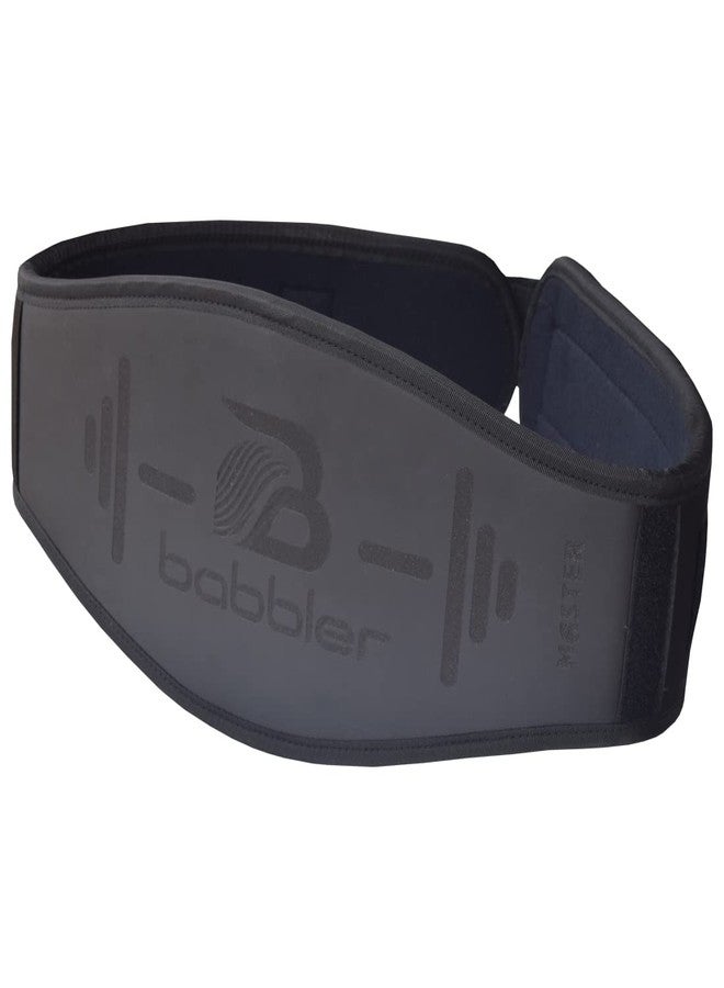 BABBLER Weight Lifting Belt, Master 4" Medium Flat Light Weight Foam Padded Belt with Velcro Fastener Export Quality, Adjustable Lumbar Support Belt - Image 1