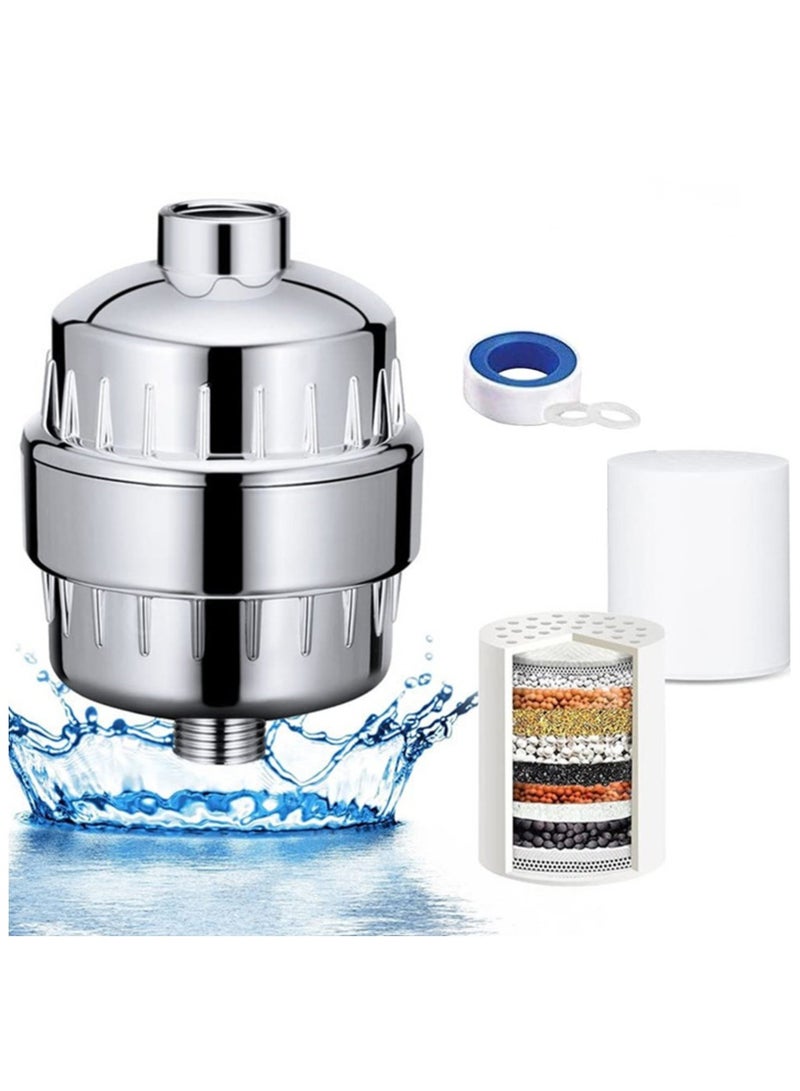 Shower Filter 15 Stage Shower Head Filter Chlorine Filter Hard Water Filter Water Softener Showerhead Filter Water Filter For Shower Head  - Image 1