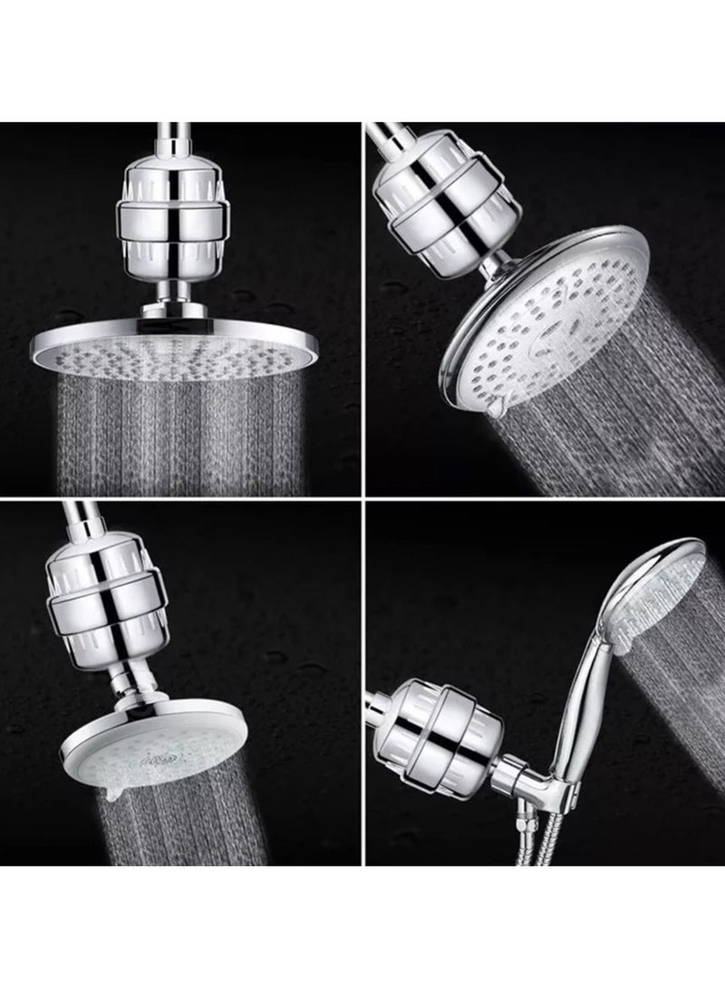 Shower Filter 15 Stage Shower Head Filter Chlorine Filter Hard Water Filter Water Softener Showerhead Filter Water Filter For Shower Head  - Image 2