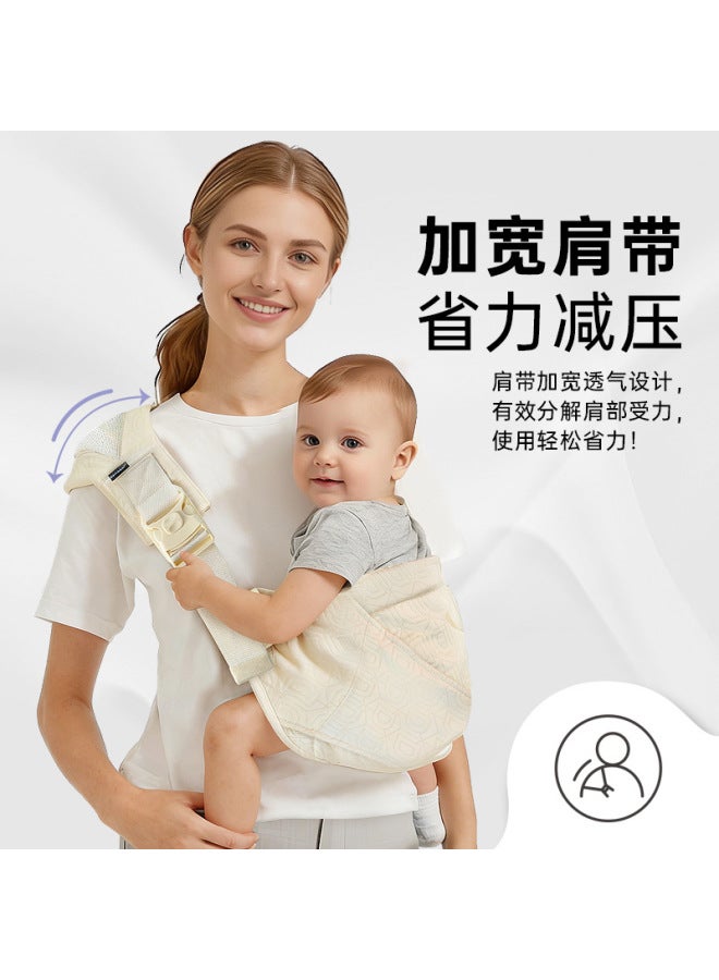 Baby Carrier, All‑Season Baby Sling, Simple Cross‑Body Strap with Hidden Storage Pouch, Hands‑Free Baby‑Wearing Gear for Outings - Image 1