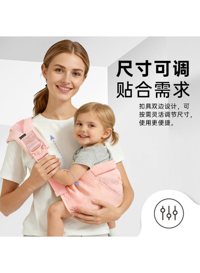 Baby Carrier, All‑Season Baby Sling, Simple Cross‑Body Strap with Hidden Storage Pouch, Hands‑Free Baby‑Wearing Gear for Outings - Image 3