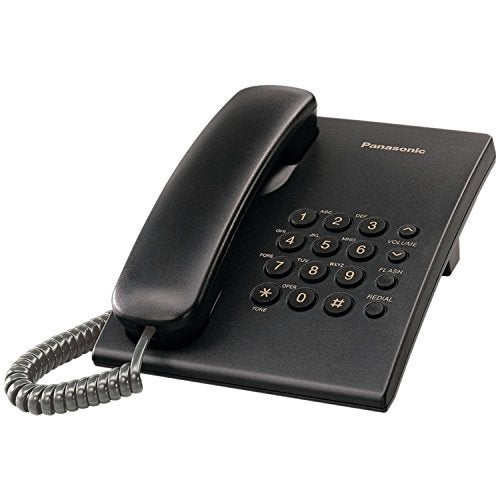 Panasonic KX-TS500B Integrated Corded Phone System, Black - Image 1