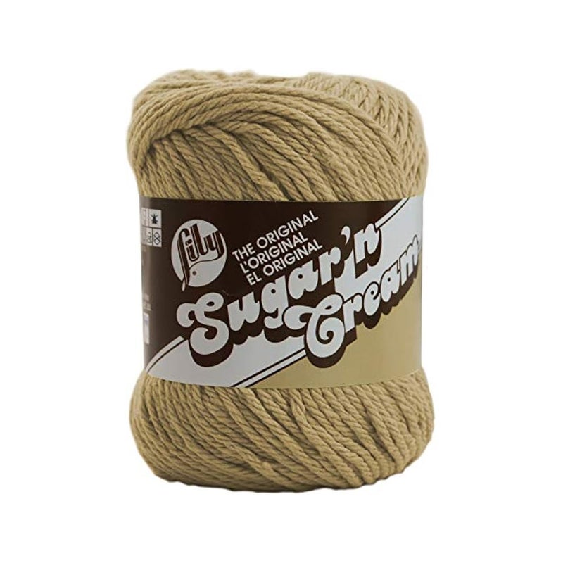 Lily Sugar 'N Cream The Original Solid Yarn, 2.5oz, Medium 4 Gauge, 100% Cotton - Jute - Machine Wash & Dry - Image 1