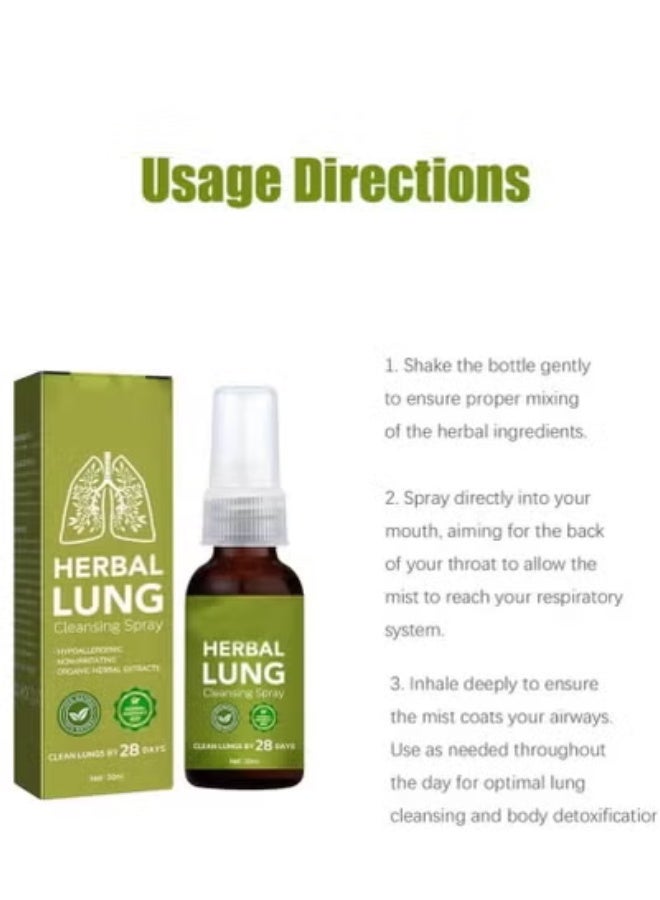 Herbal 3 Bottles of Breathdetox Herbal Lung Cleansing Spray, containing natural herbal essences, powerful lung care – Herbal Lung Cleansing Spray 30ml - Image 5