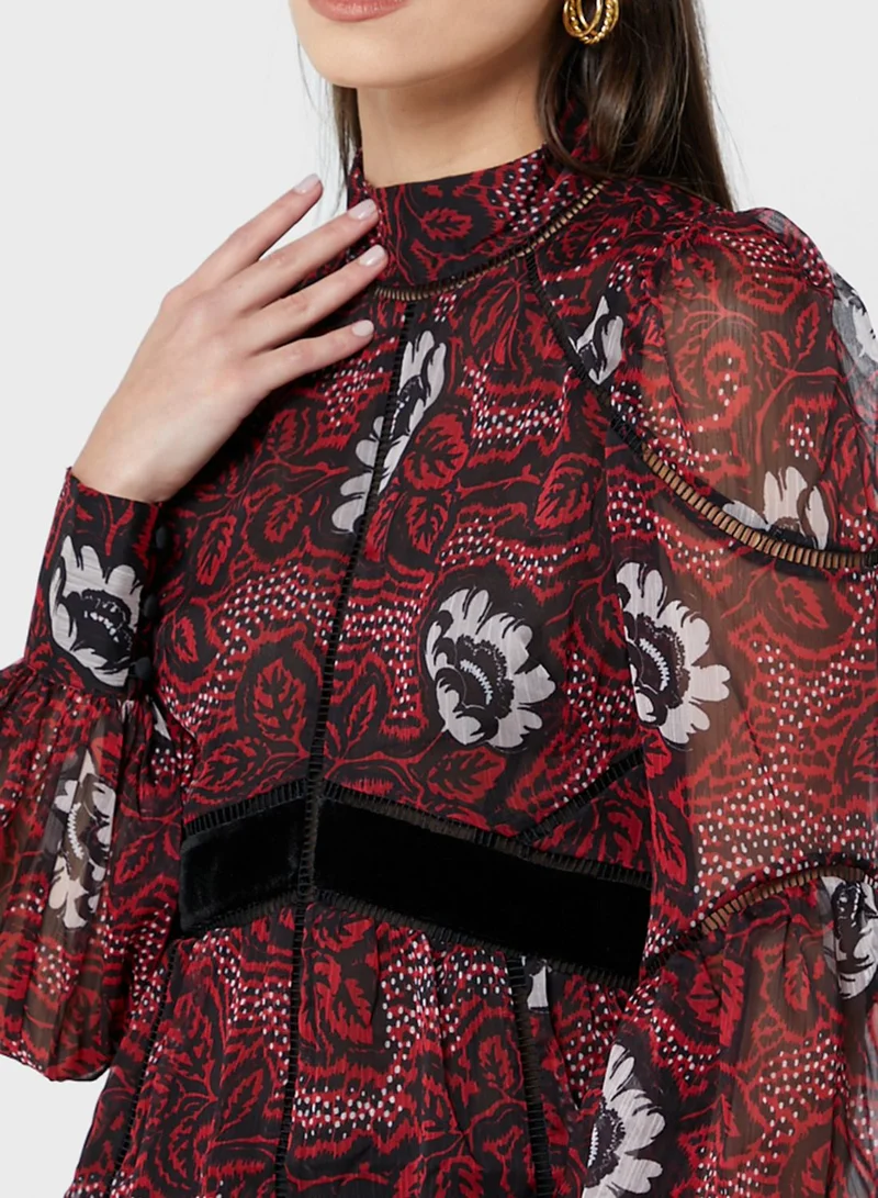 Ted Baker High Neck Printed T-Shirts