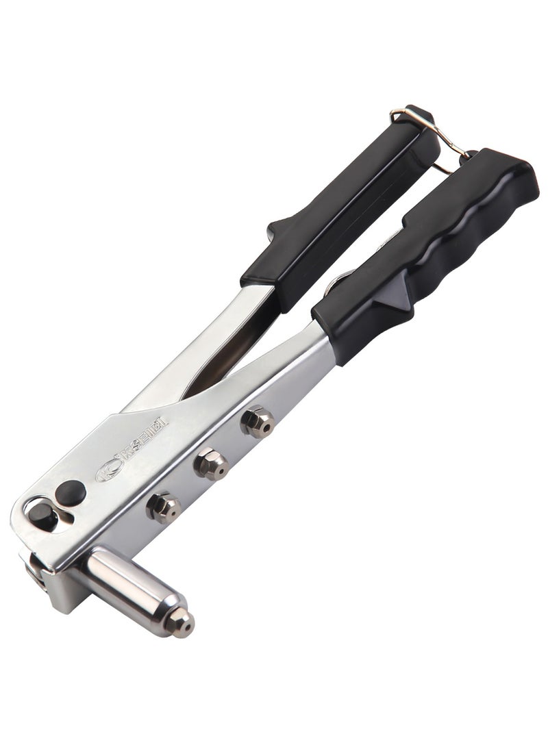 كسيبي برشام يدوي احترافي متوسط ​​التحمل، 10.5 بوصة، مطلي بالكروم، إصلاحات السيارات، أعمال الصفائح المعدنية، متين ومناسب للمعادن والبلاستيك والجلود ومسامير المعالجة وربط الصفائح المعدنية. - Image 1