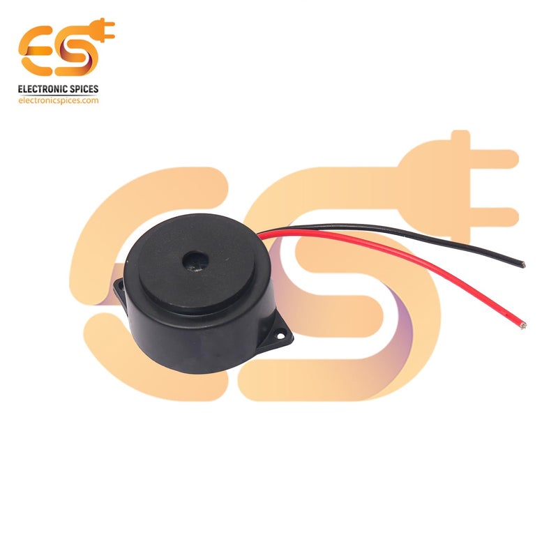 Electronicspices جرس بيزو إلكتروني كبير DC مع جرس محاط صغير 95DB مع أسلاك (5) - Image 4