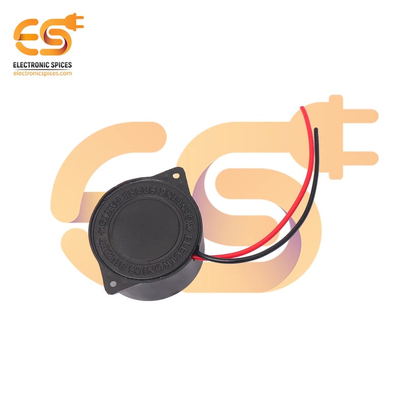 Electronicspices جرس بيزو إلكتروني كبير DC مع جرس محاط صغير 95DB مع أسلاك (5) - Image 5