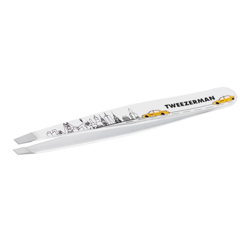 Tweezerman Exclusive 40th Birthday Slant Tweezer - Hair Removal Tweezers, Stainless Steel