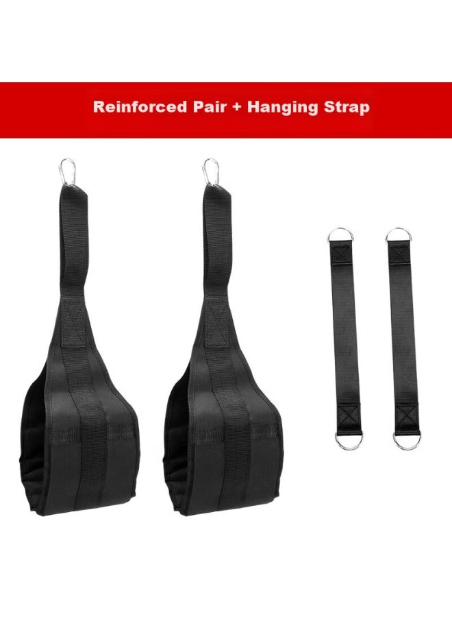 INVUI Invui Ab Roller With Ab Sling Straps Hanging Leg Raise Straps Home Fitness Pull Up Bar Abdominal Training Sling Suspension Straps  - Image 2
