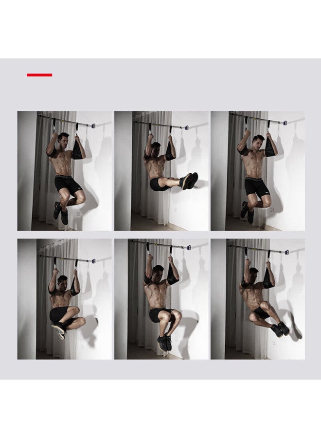 INVUI Invui Ab Roller With Ab Sling Straps Hanging Leg Raise Straps Home Fitness Pull Up Bar Abdominal Training Sling Suspension Straps  - Image 3