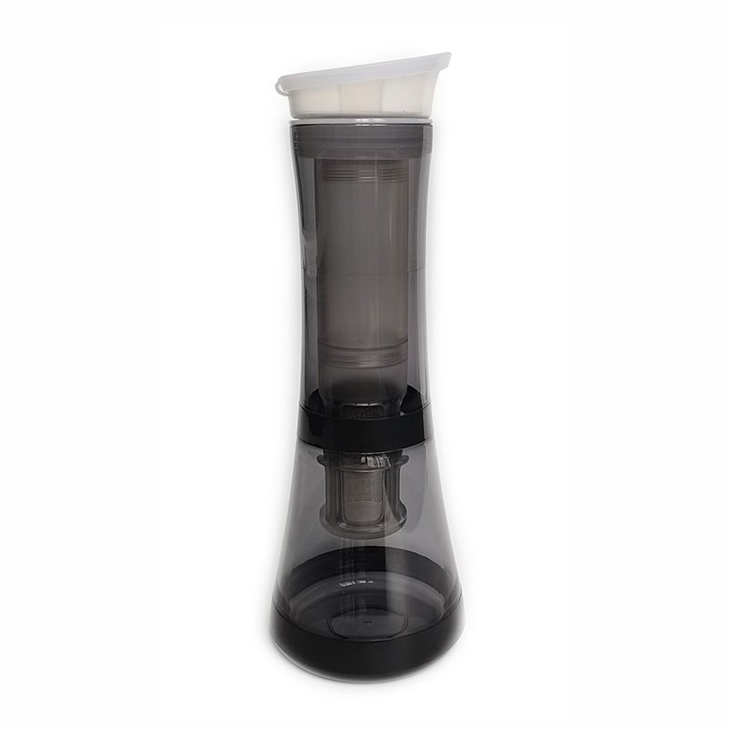 Coffee Cold Extract Pot Large Capacity Hand-made Cold Kettle Scented Tea Fruit Sharing Pot Household Portable Tea Filter cold gray 
