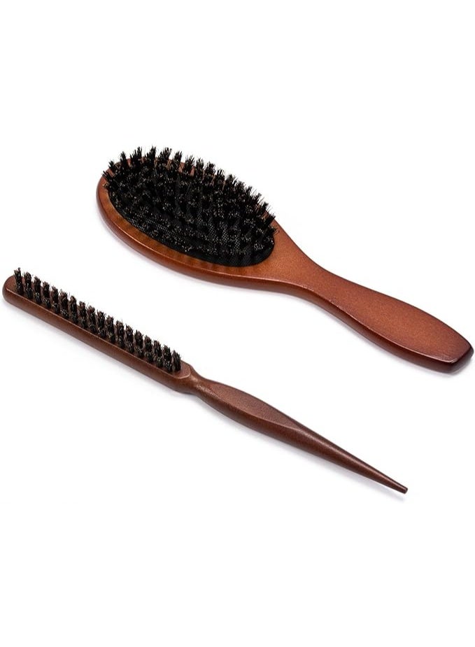 Hair Brush Set for Women and Men, Wet Hair Brush for Detangling and Smoothing Medium to Long Hair, Bangs, Beard (2pcs Set) - Image 1