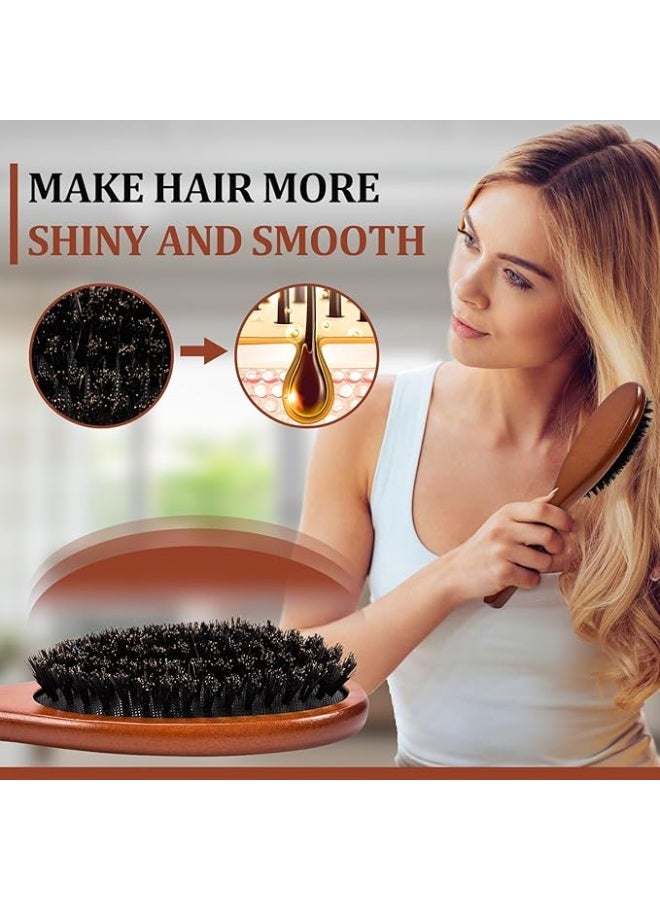 Hair Brush Set for Women and Men, Wet Hair Brush for Detangling and Smoothing Medium to Long Hair, Bangs, Beard (2pcs Set) - Image 3
