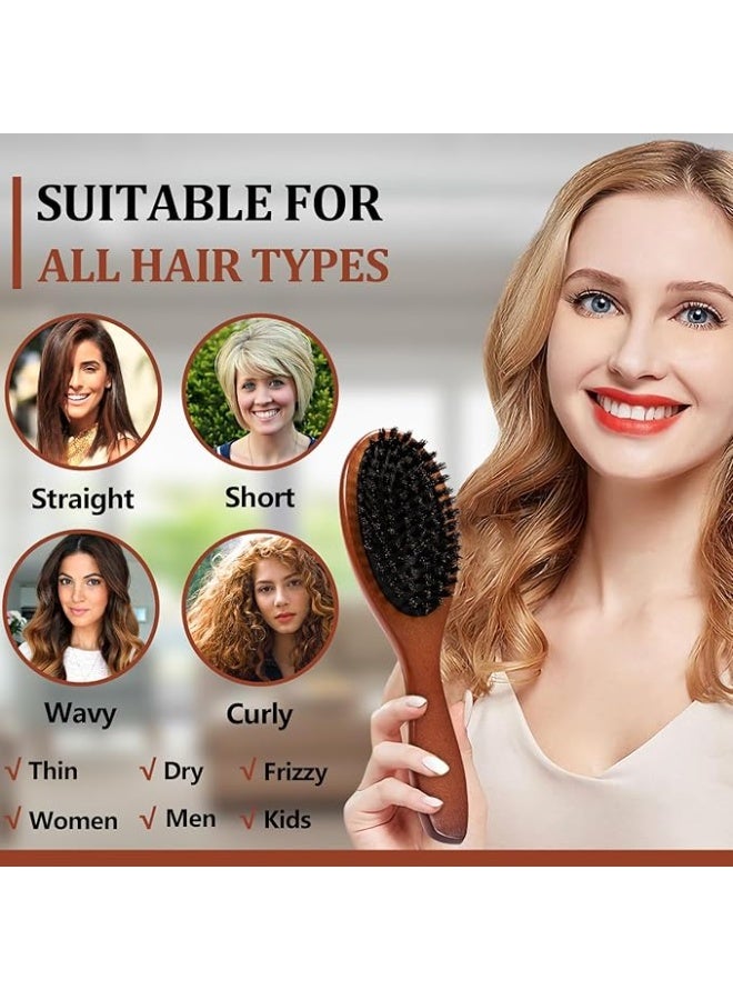 Hair Brush Set for Women and Men, Wet Hair Brush for Detangling and Smoothing Medium to Long Hair, Bangs, Beard (2pcs Set) - Image 4