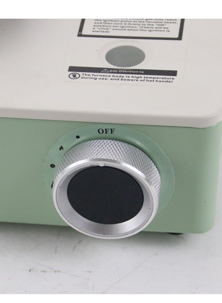 جيهام موقد غاز البوتان المحمول مع حقيبة حمل، موقد تخييم أحادي الشعلات للطهي في الهواء الطلق والشواء والسفر والنزهات، موقد غاز البوتان صغير الحجم وآمن للاستخدام المنزلي والتخييم، متعدد الألوان - Image 4