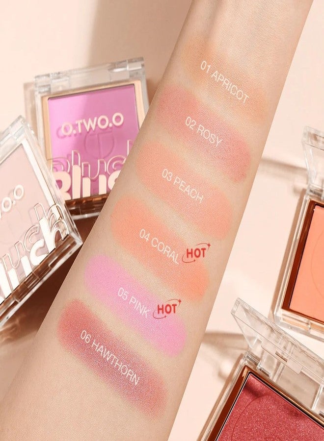COSLUXE O TWO O Silky Glow Face Blusher | Highly Pigmented & Easy to Blend | High Pigment, Lightweight & Natural Finish (CORAL 04, 5g) - Image 2