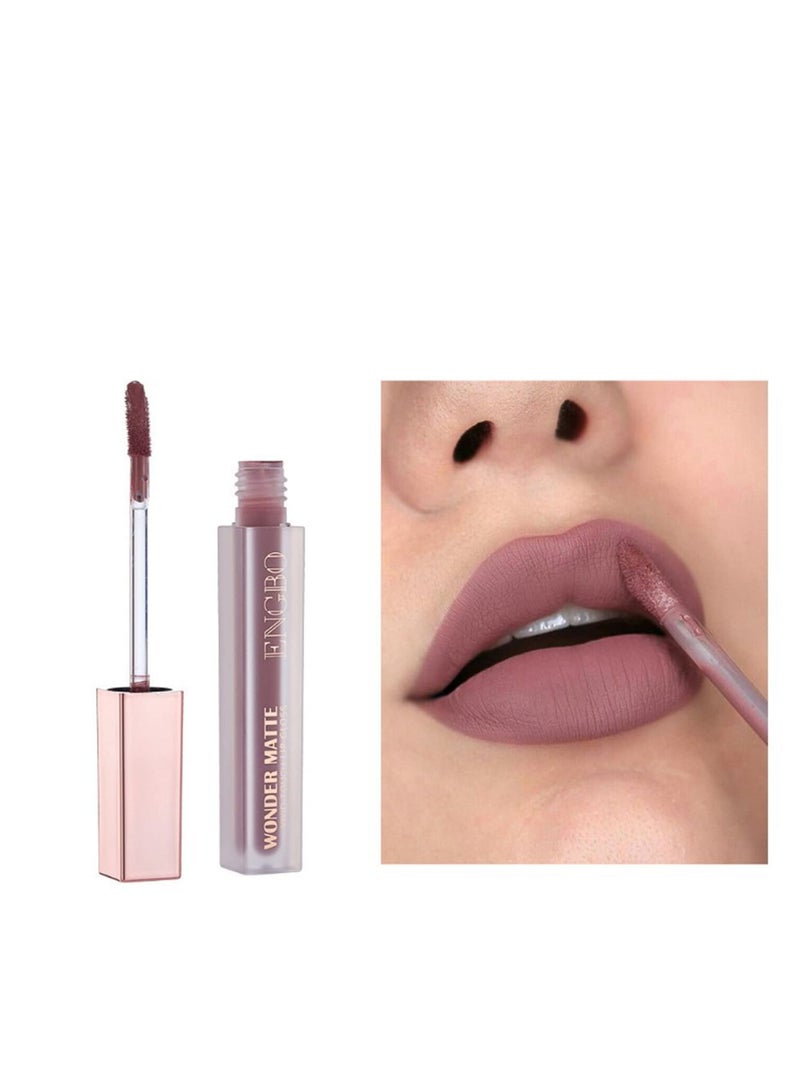 SYOSI 8 Colors Matte Liquid Lipstick Nude Set, Lip Glosses For Shiny & Plump Lips, Long-Lasting Waterproof Non-Stick Cup Not Fade Velvet Matte Lip Gloss Lipstick Set Gift For Women/Girl - Image 5