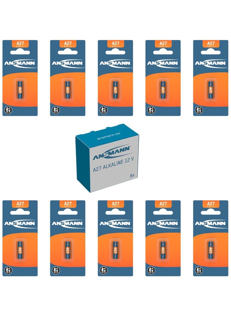 ANSMANN A27/LR27 12V Alkaline Battery Alarm Remote Watches Calculators Long Last Blister Pack  - Image 3