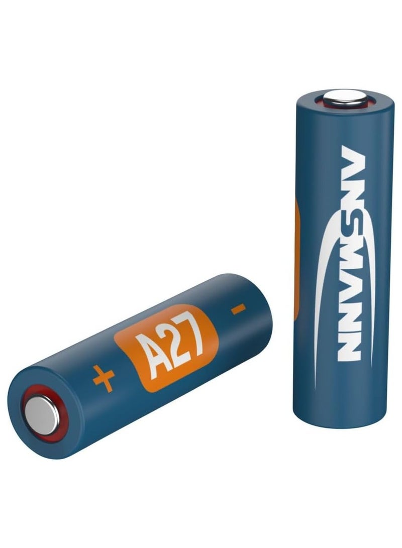 ANSMANN A27/LR27 12V Alkaline Battery Alarm Remote Watches Calculators Long Last Blister Pack  - Image 2
