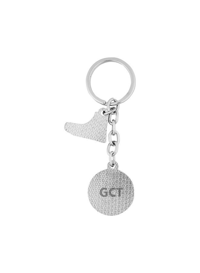 GCT Football Sneaker Shoes with Ball Soccer Sports (KC-2) Black Metal Keychain for Car Bike Men Keys - Image 2