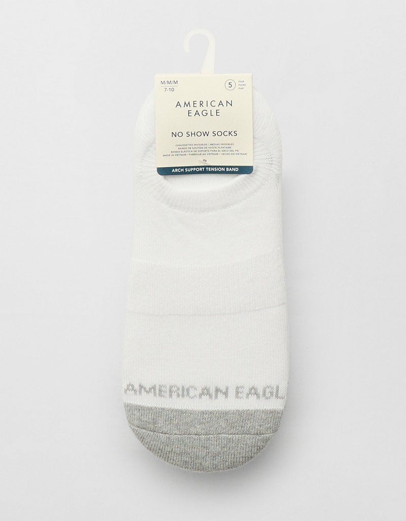 American Eagle AEO Terry Invisible Socks 5-Pack - Image 2