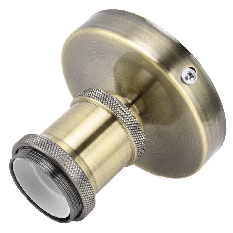 Vintage Lamp Socket Pearl Black Aluminum Lamp Head Flame Retardant - Safe To Use E26 E27 Holder for Home Kitchen Bedroom Living Room Coffee Shop Office - Image 4