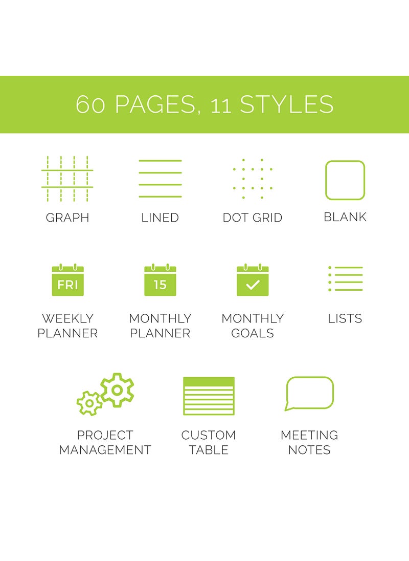 Rocketbook Smart Reusable Notebook, Fusion Plus Letter Size Spiral Notebook & Planner, Infinity Black, (8.5" x 11")