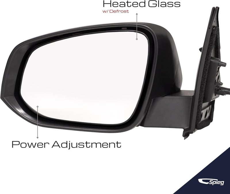 Spieg Driver Side Mirror for 2013-2015 Toyota RAV4 - Left Side View Mirror Assembly with Power Adjustment, Heated Turn Signal Light, Manual Fold, Painted White - Image 2