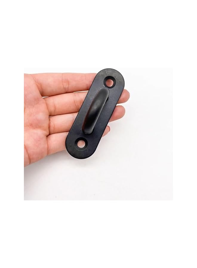 PROMASS promass Heavy Duty Black Zinc Galvanized Steel Hammock Ceiling Hook Pad Eye Plates Corrosion Resistant,Ceiling Hooks Pad Eyes Plate Marine Hardware Hooks with Screws(5pcs Pad Eye)  - Image 5