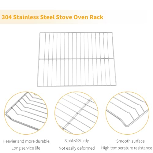 Allstare WB48T10095 Oven Rack Replacement Parts for GE Profile Spectra XL44 Oven Wire Rack 23.7" x 17.4" 304 Stainless Steel Hotpoint GE Gas Stove Range Oven Parts Ocen Shelf Rack-Flat 2 Pcs - Image 5